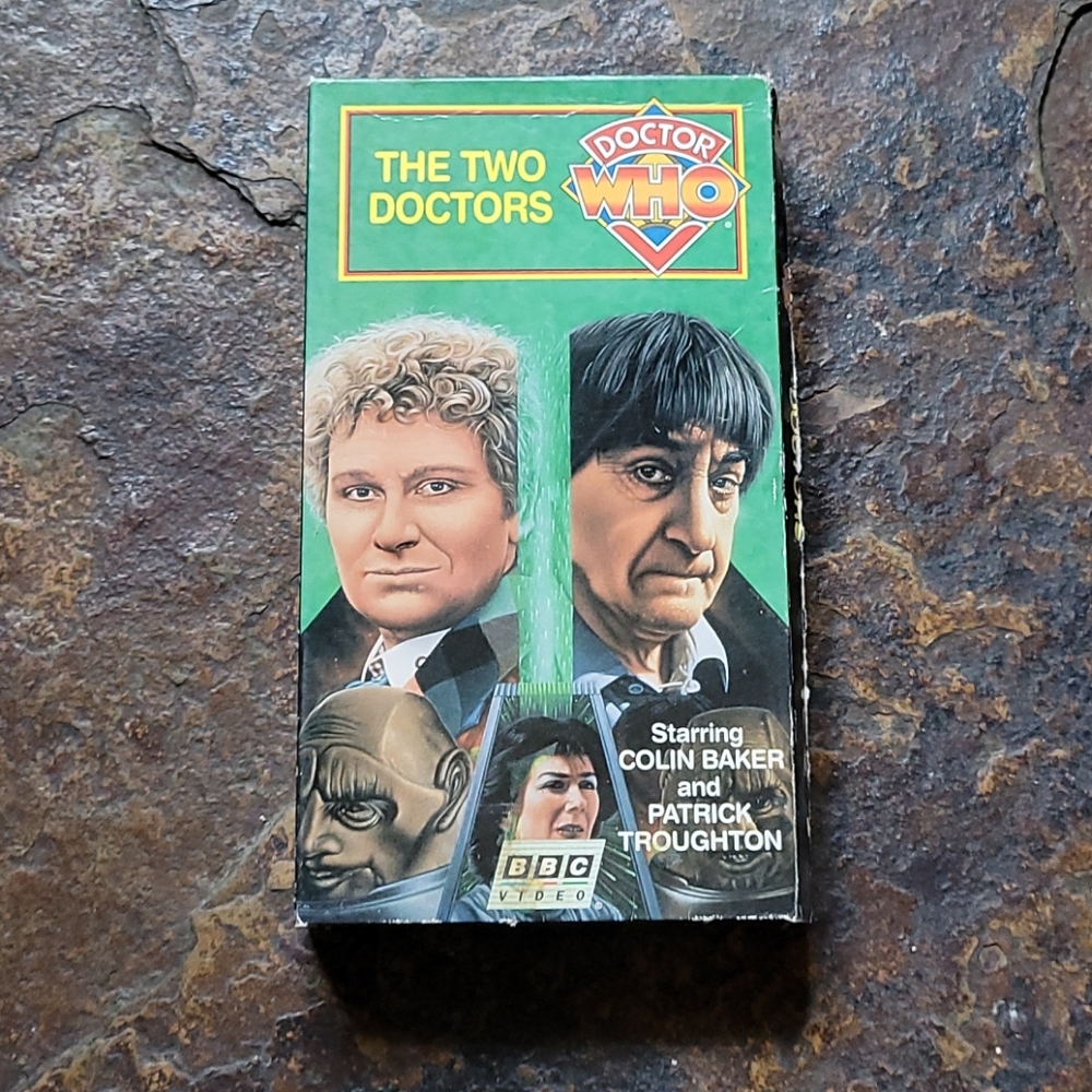 Dr Who The Two Doctors case & Day of Daleks VHS